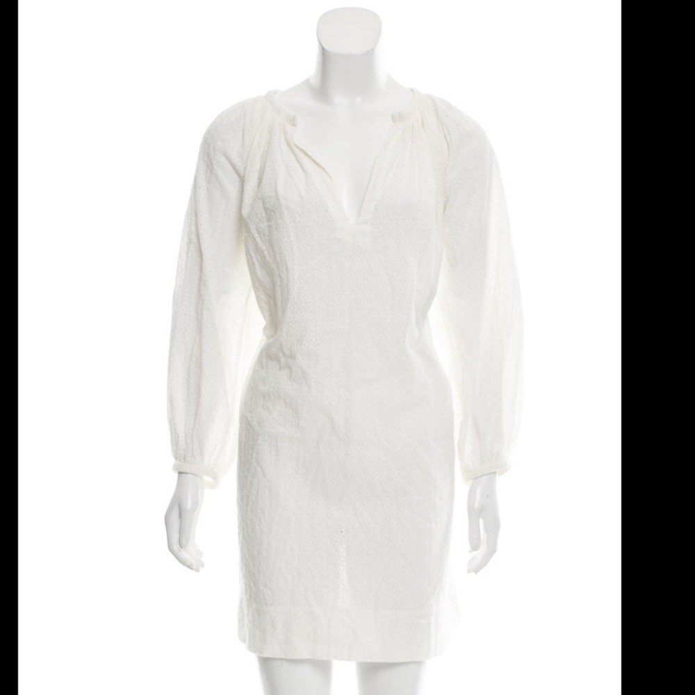 Nili Lotan White eyelet dress Sz XS